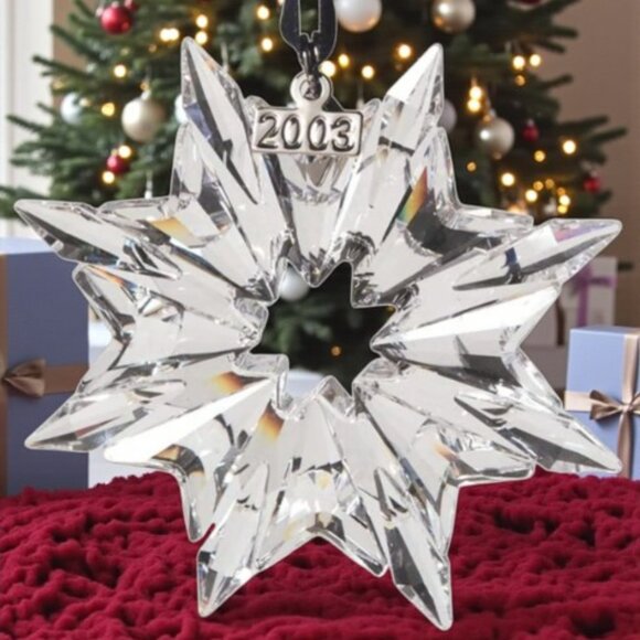2003 Swarovski Annual Christmas Snowflake Ornament – Retired & Sparkling! - Picture 2 of 7